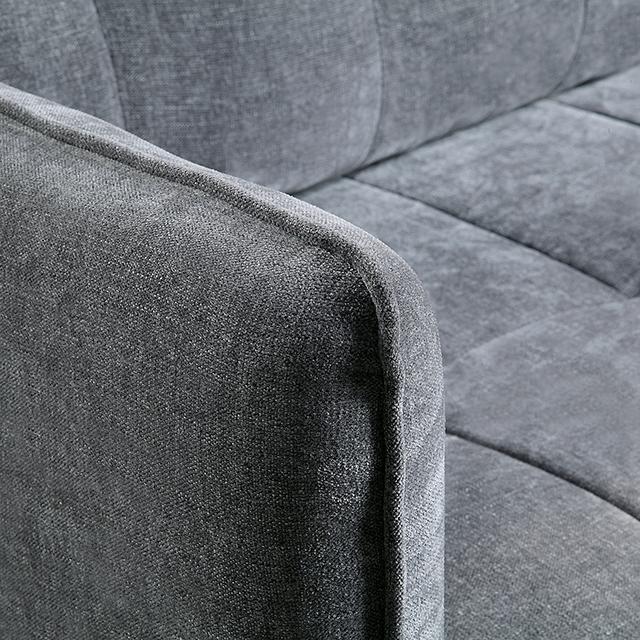 LYNDA Sofa w/ Pillows, Dark Gray - US Furniture & Mattress (Waterbury,CT)*