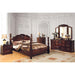 Tuscan II Glossy Dark Pine Cal.King, E.King, & Queen Bed - US Furniture & Mattress (Waterbury,CT)*