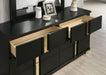 Lillestrom E.King, Queen, Full, & Full Bed Black & White - US Furniture & Mattress (Waterbury,CT)*