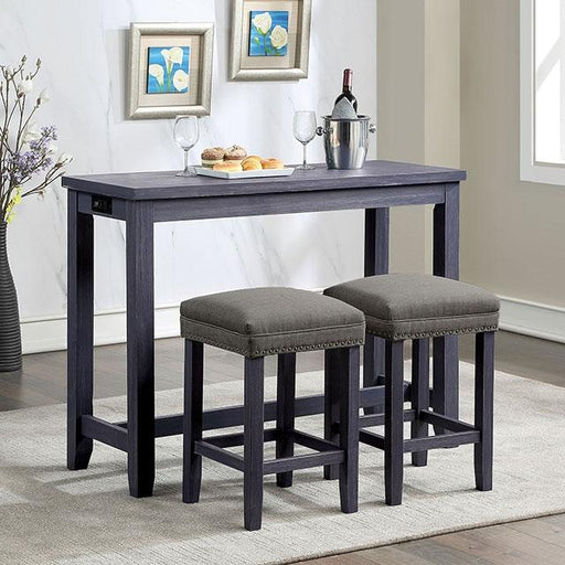 Caerleon 3 & 4 Piece Counter Ht. Set Gray & Blue - US Furniture & Mattress (Waterbury,CT)*