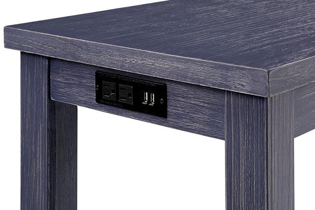 Caerleon 3 & 4 Piece Counter Ht. Set Gray & Blue - US Furniture & Mattress (Waterbury,CT)*