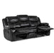 Bastrop Double Reclining Sofa in Black 8230BLK-3 - US Furniture & Mattress (Waterbury,CT)*