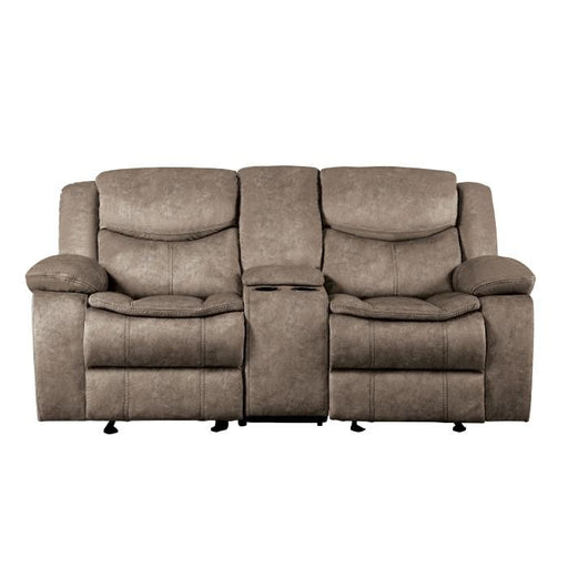 Bastrop Double Glider Reclining Loveseat in Brown 8230FBR-2 image