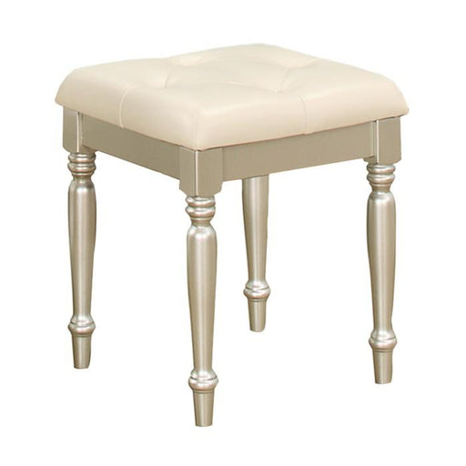 Homelegance Celandine Vanity Stool in Pearl/Silver 1928-14 image