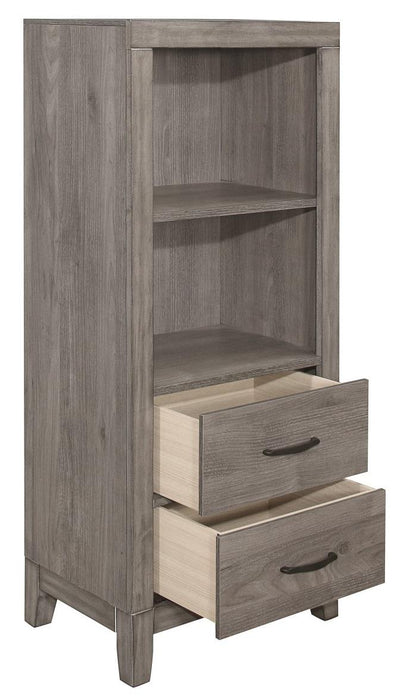 Woodrow Pier/Tower Nightstand in Gray 2042NB-10