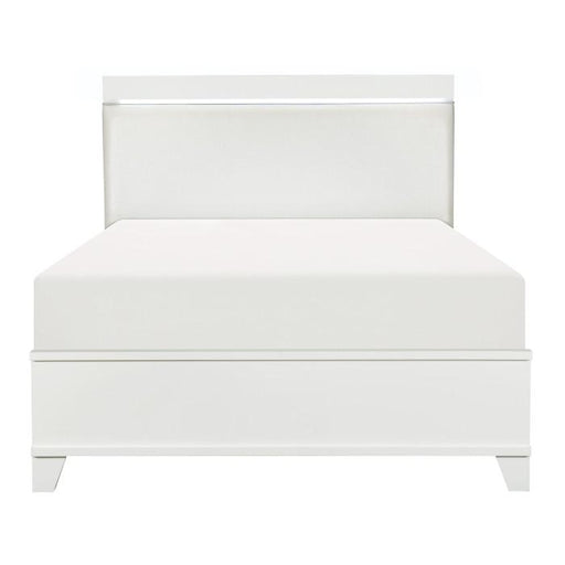 Homelegance Kerren Full Platform Bed in White 1678WF-1* image