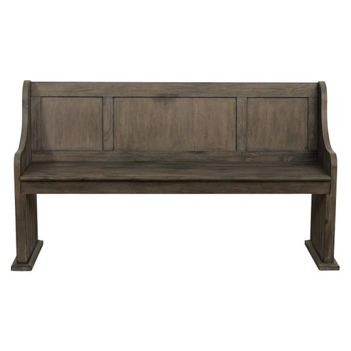 Toulon Bench with Curved Arms in Dark Pewter 5438-14A image