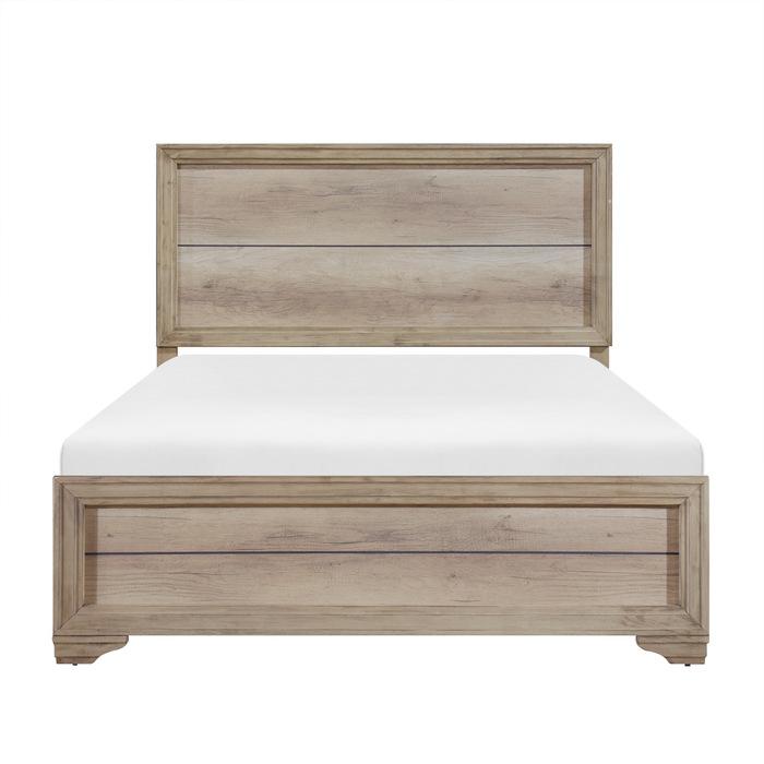 Lonan Queen Panel Bed in Natural 1955-1* image