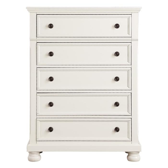 Homelegance Laurelin 5 Drawer Chest in White 1714W-9 image