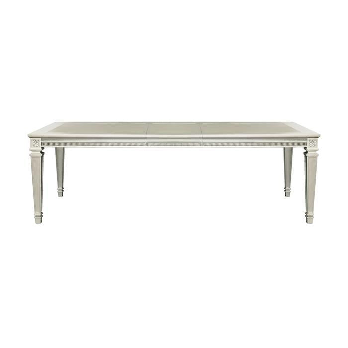 Homelegance Bevelle Rectangular Dining Table in Silver 1958-96 image