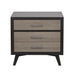 Homelegance Raku 3 Drawer Nightstand in Gray 1711-4 image