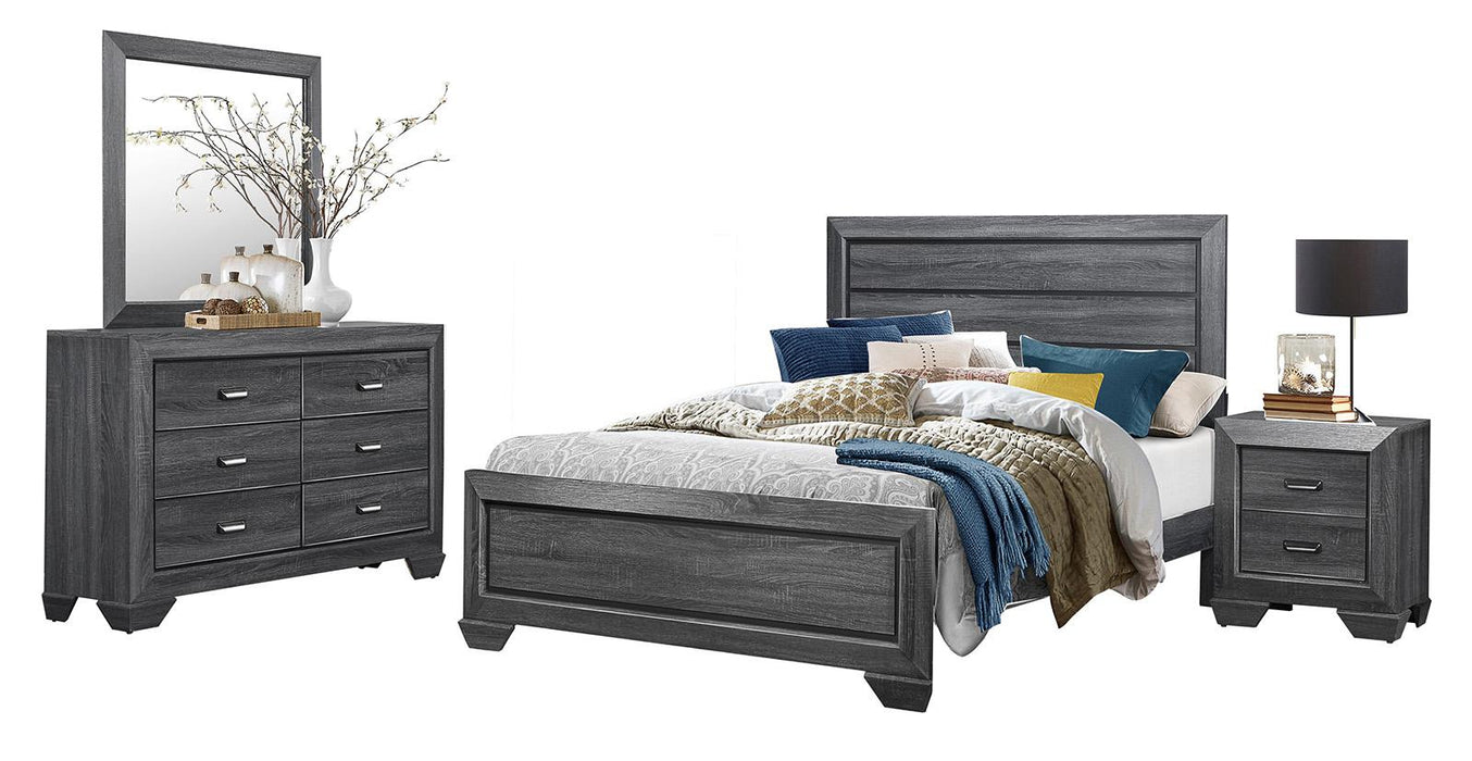 Beechnut Queen Panel Bed in Gray