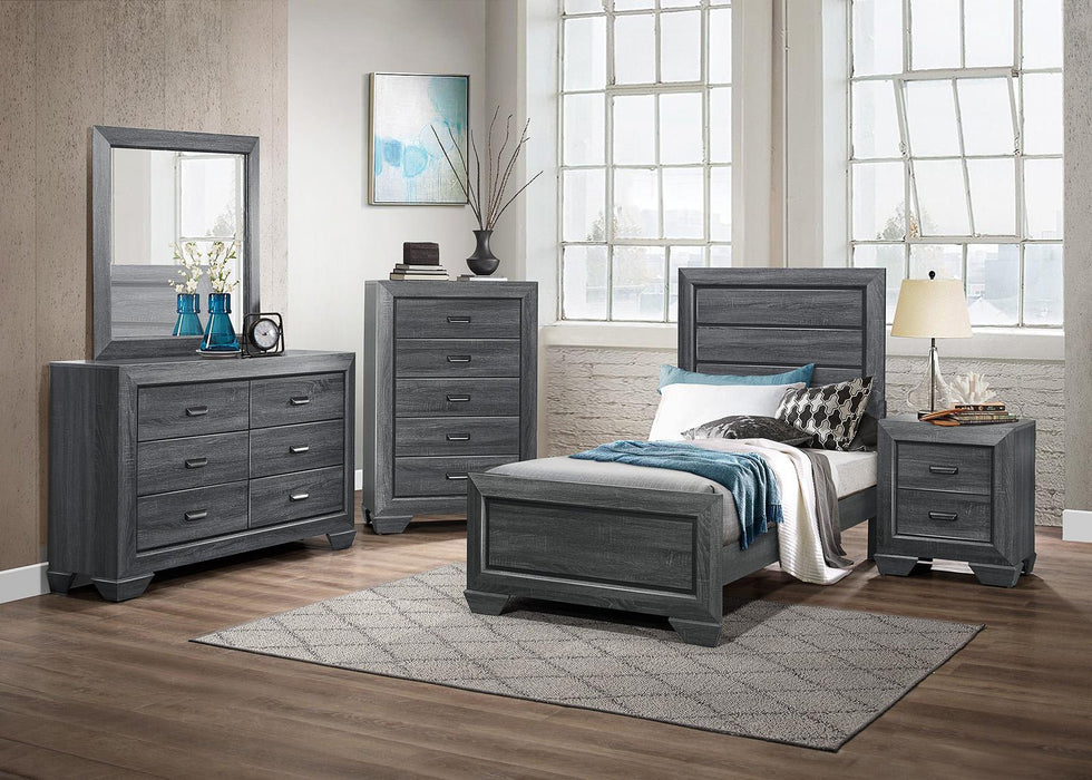 Homelegance Beechnut Twin Bed in Gray