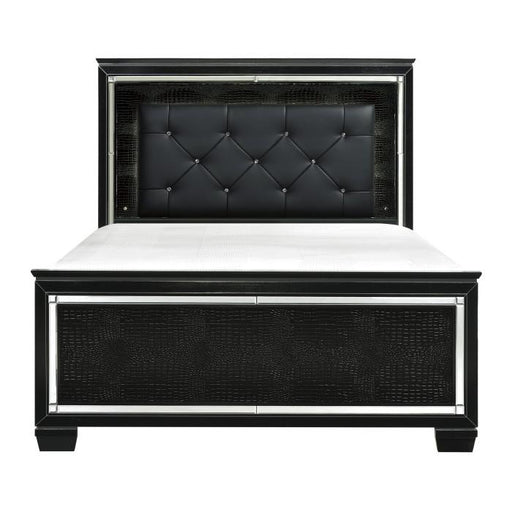 Homelegance Allura King Panel Bed in Black image