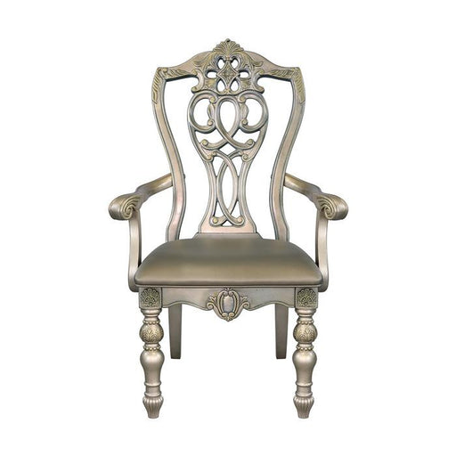 Homelegance Catalonia Arm Chair in Platinum Gold (Set of 2) image