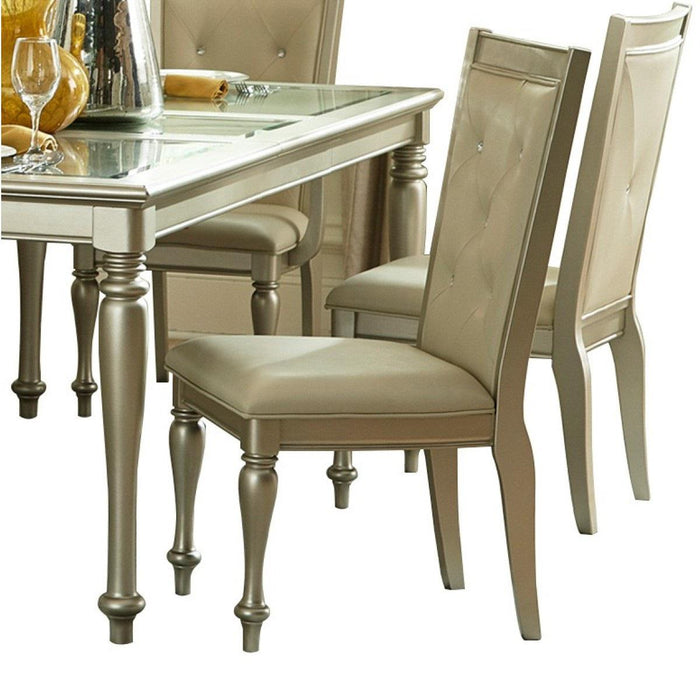 Celandine Side Chair in Silver (Set of 2)