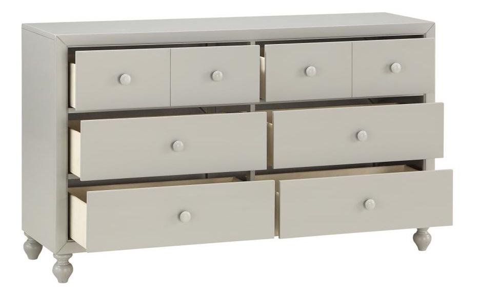 Homelegance Wellsummer 6 Drawer Dresser in Gray 1803GY-5