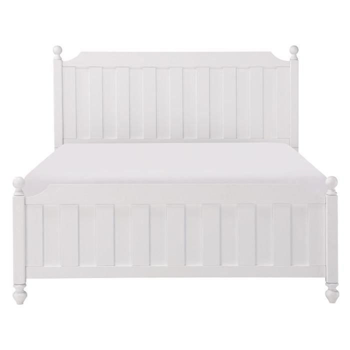 Wellsummer Queen Panel Bed in White 1803W-1* image