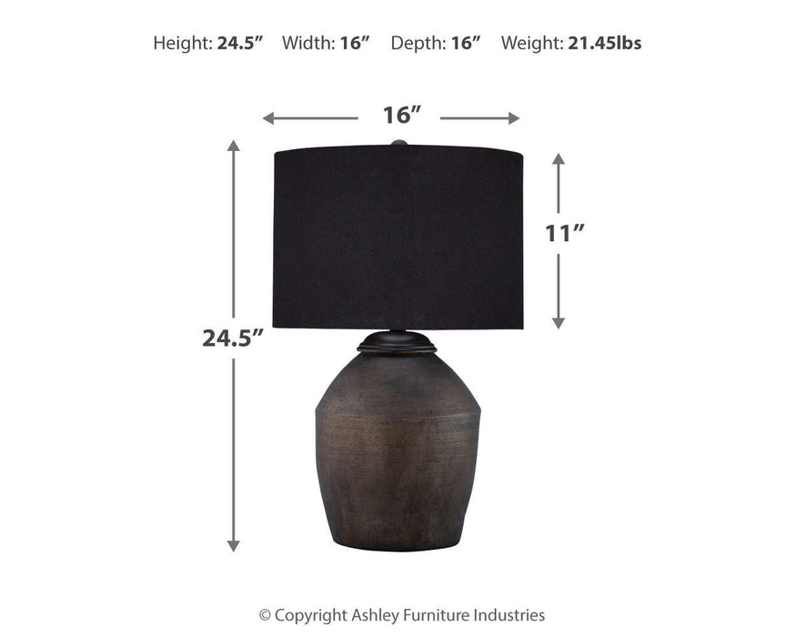 Naareman Lamp Set - US Furniture & Mattress (Waterbury,CT)*