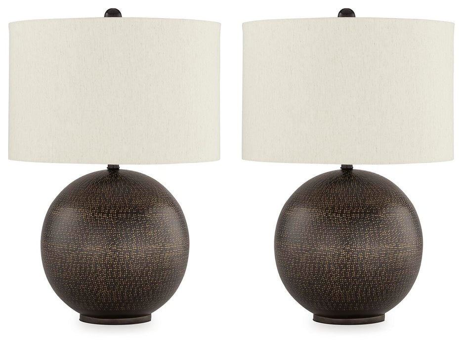 Hambell Lamp Set - US Furniture & Mattress (Waterbury,CT)*