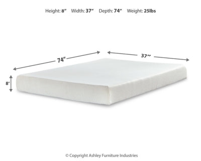 Chime 8 Inch Memory Foam Mattress in a Box - US Furniture & Mattress (Waterbury,CT)*
