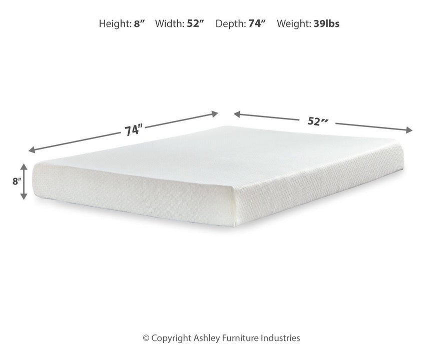 Chime 8 Inch Memory Foam Mattress in a Box - US Furniture & Mattress (Waterbury,CT)*