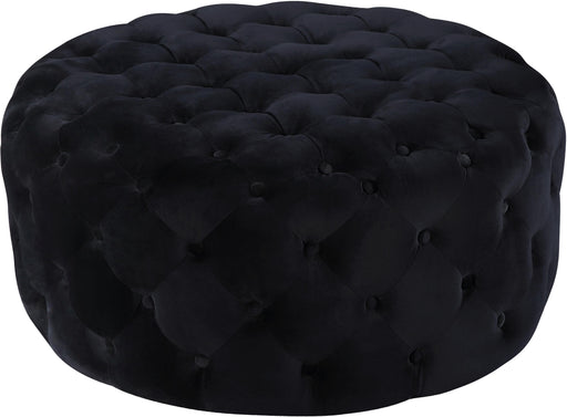 Addison Black Velvet Ottoman/Bench image