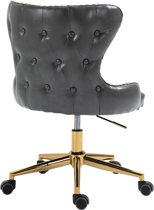 Hendrix Grey Faux Leather Office Chair