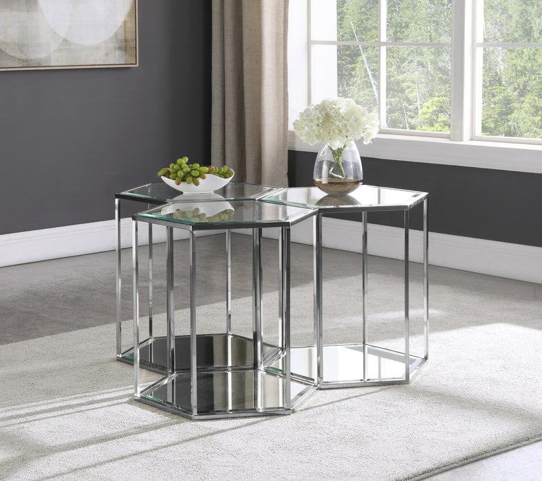 Sei Chrome End Table