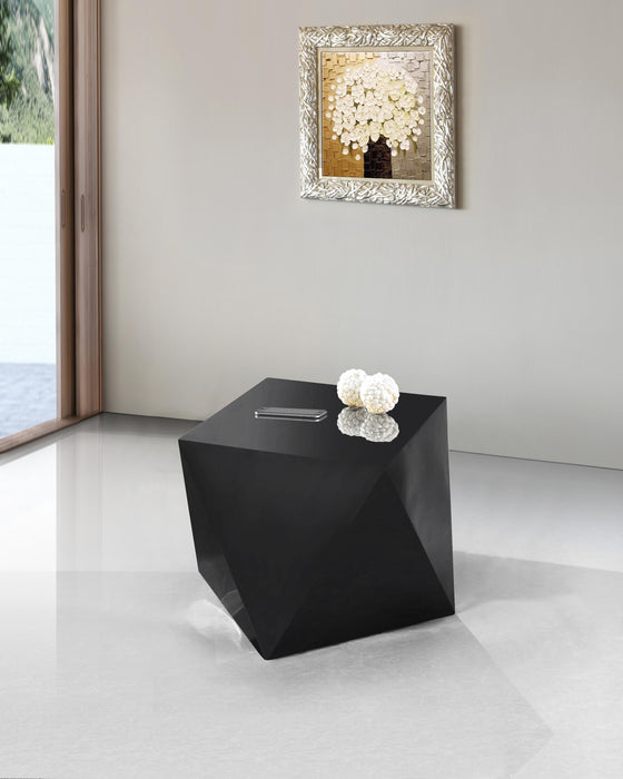 Gemma Matte Black End Table