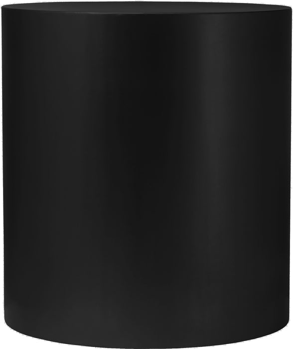 Cylinder Matte Black End Table