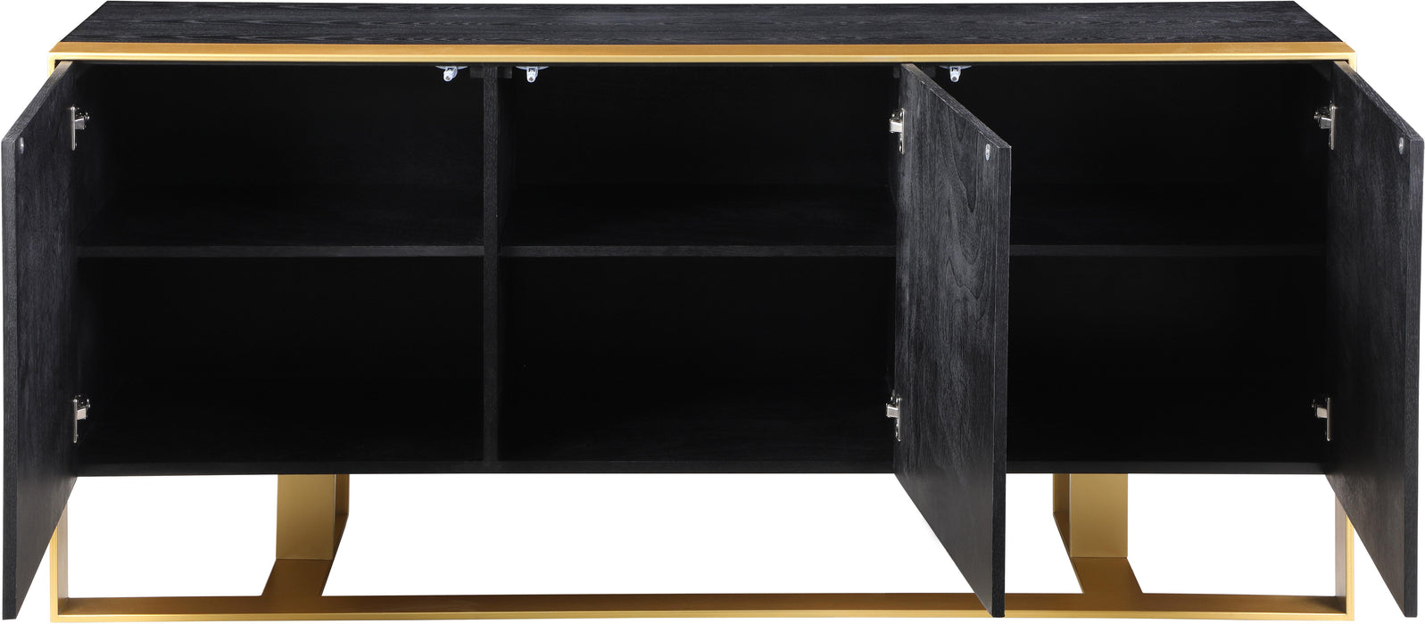 Sherwood Black Wood Sideboard/Buffet