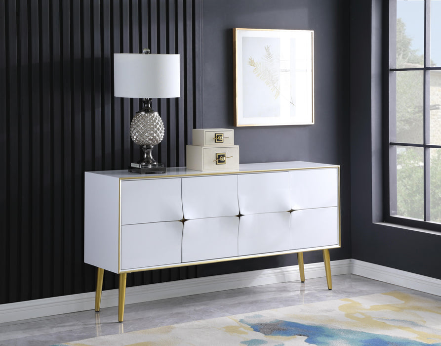 Pop White / Gold Sideboard/Buffet