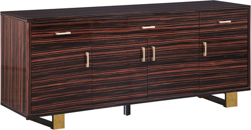 Excel Brown Zebra Wood Veneer Lacquer Sideboard/Buffet image