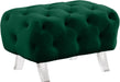 Crescent Green Velvet Ottoman image