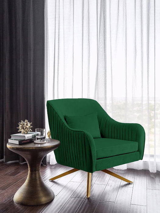 Paloma Green Velvet Accent Chair