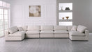 Serene Cream Linen Fabric Deluxe Cloud Modular Sectional - US Furniture & Mattress (Waterbury,CT)*