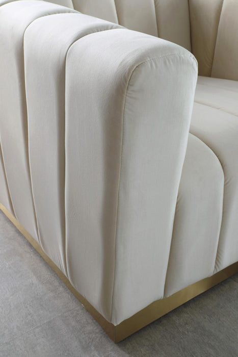 Marlon Cream Velvet Chair