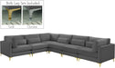 Julia Grey Velvet Modular Sectional (6 Boxes) image