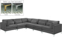 Julia Grey Velvet Modular Sectional (6 Boxes) - US Furniture & Mattress (Waterbury,CT)*