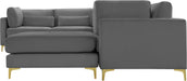 Julia Grey Velvet Modular Sectional (7 Boxes) - US Furniture & Mattress (Waterbury,CT)*