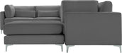 Julia Grey Velvet Modular Sectional (7 Boxes) - US Furniture & Mattress (Waterbury,CT)*