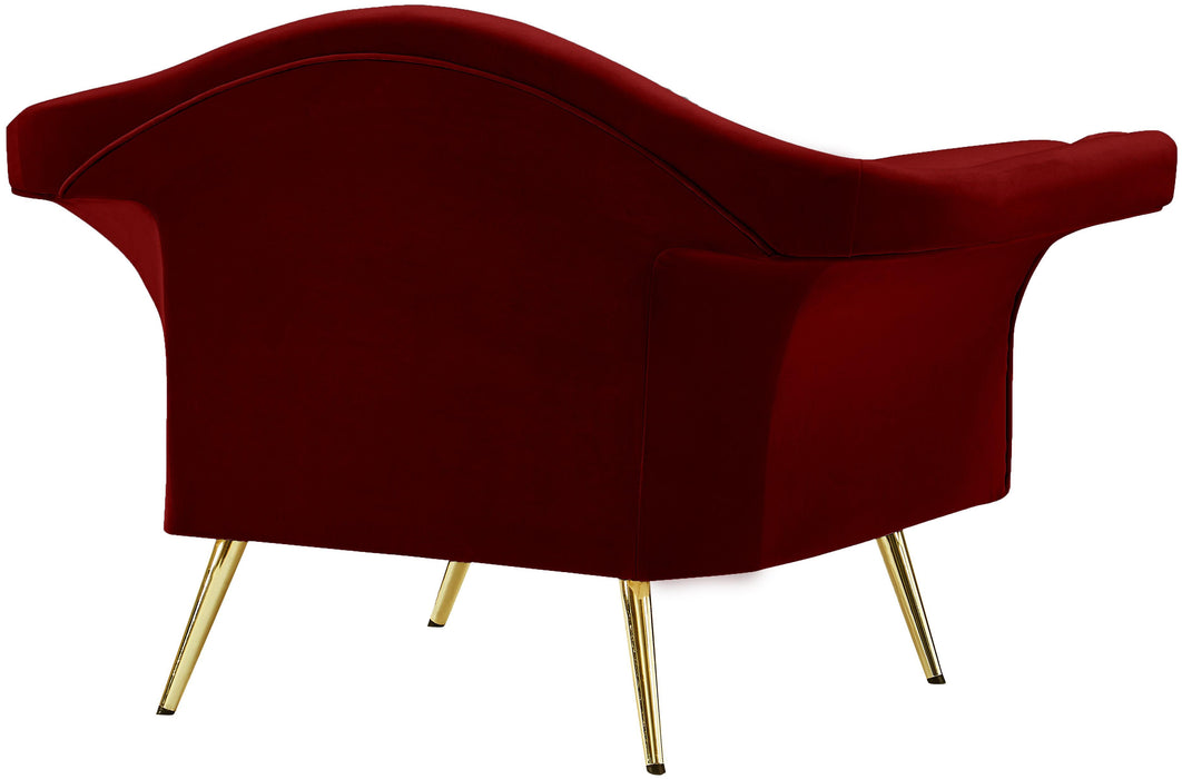 Lips Red Velvet Chair