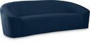 Riley Navy Velvet Sofa image