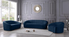 Riley Navy Velvet Loveseat - US Furniture & Mattress (Waterbury,CT)*