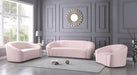 Riley Pink Velvet Loveseat - US Furniture & Mattress (Waterbury,CT)*