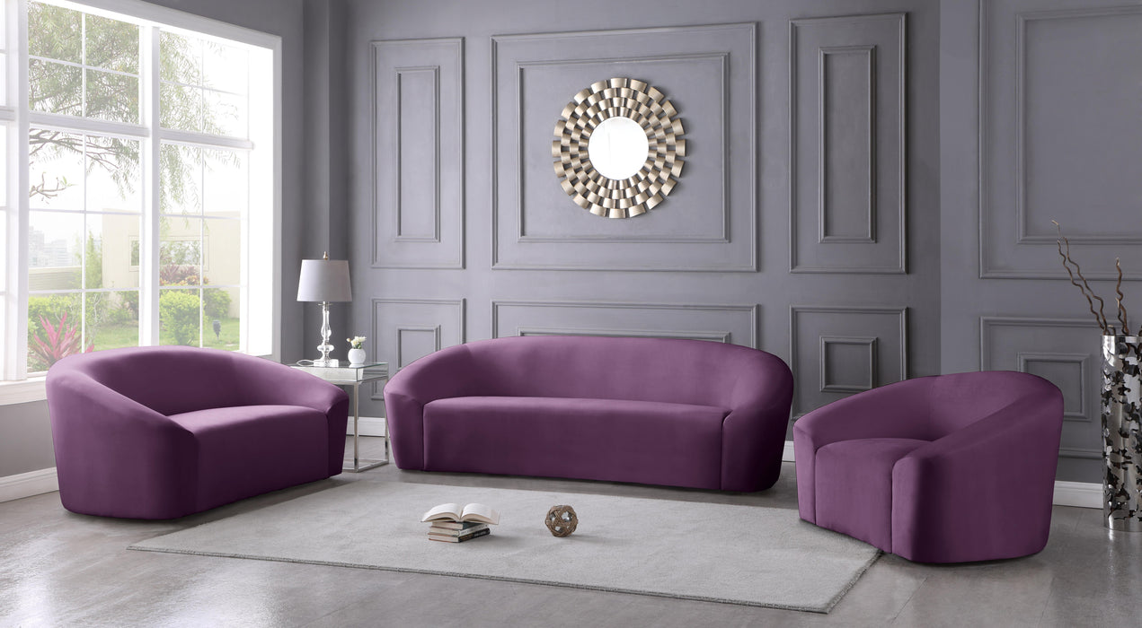 Riley Purple Velvet Sofa - US Furniture & Mattress (Waterbury,CT)*
