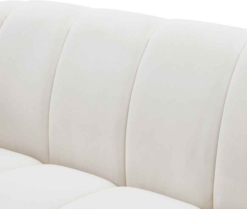 Elijah Cream Velvet Sofa