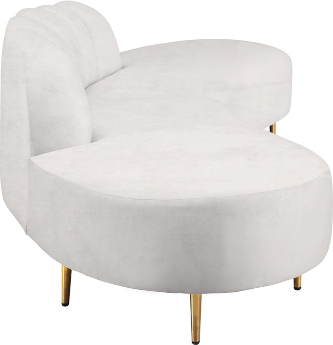 Divine Cream Velvet 2pc. Sectional