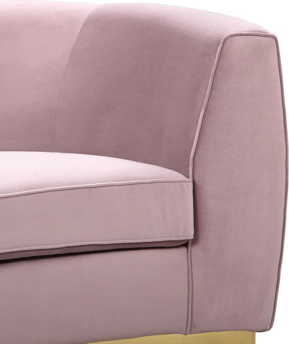 Julian Pink Velvet Sofa - US Furniture & Mattress (Waterbury,CT)*